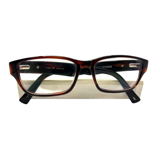 Alberto Romani Rectangular Eyeglasses Frame 54 15 140 Tortoise Shell Unisex - Picture 2 of 14